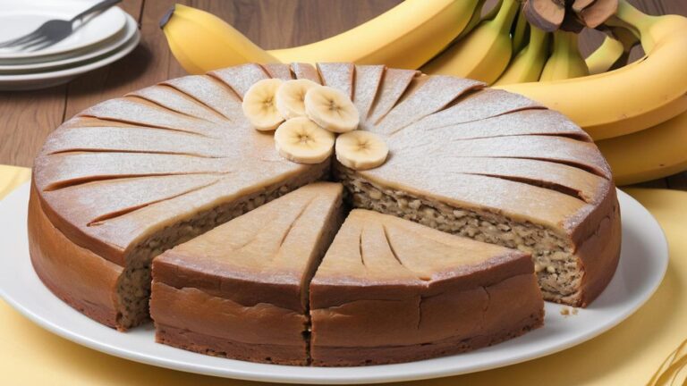 Torta de banana integral